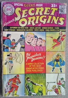 Buy Secret Origins No.1 From 1961. Many Superhero Origins ! Most Sought After Storys • 5.50£