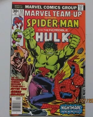 Buy Marvel Team Up #53 Spiderman Spider-man The Incredible Hulk Vf+ 8.5 1976 1977  • 19.79£