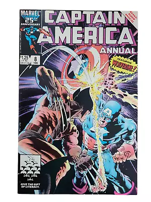 Buy Captain America Annual #8 1986 Marvel Comics Mike Zeck VF+ / VF/NM RAW KEY • 71.70£