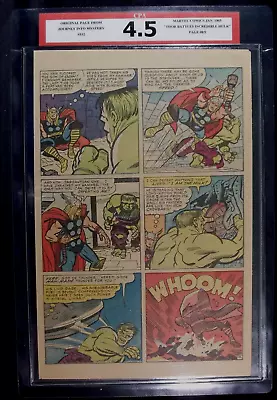 Buy Journey Into Mystery #112 CPA 4.5 SINGLE PAGE #8/9  Hulk Vs Thor • 55.40£