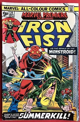 Buy Marvel Premiere #24 Featuring Iron Fist (1975) UK Price Variant Missing MVS • 4.95£