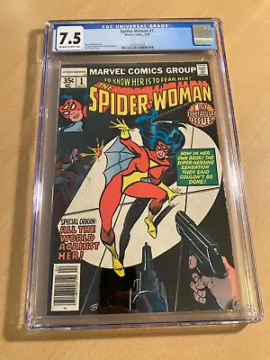 Buy Spider-Woman 1 (1978) – Marvel Comics Bronze Age Key – Origin – CGC 7.5 VFN- • 70£