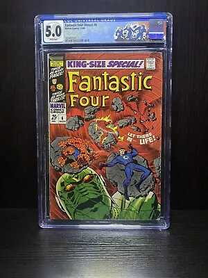 Buy Fantastic Four Annual #6 CGC 5.0 White Pages 1968 1st App. Franklin Richards • 118.12£