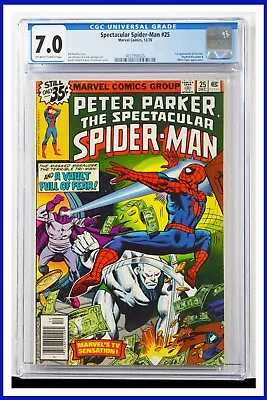 Buy Spectacular Spider-Man #25 CGC Graded 7.0 Marvel 1978 Newsstand Comic Book. • 71.13£
