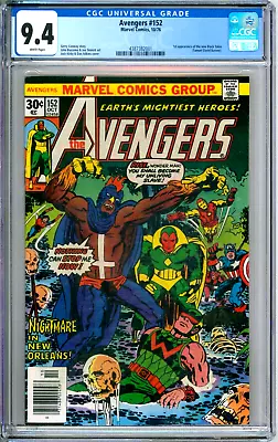 Buy Avengers 152 CGC Graded 9.4 NM Marvel Comics 1976 • 111.89£