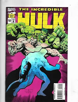 Buy The INCREDIBLE HULK #425 Marvel Comics HOLOGRAM COVER Banner Transforms 1995 • 4.35£
