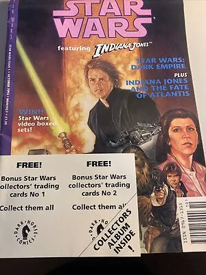 Buy Star Wars Comic Featuring Indiana Jones Issue #1 - Oct. 1992 & Trading Cards B27 • 7.90£