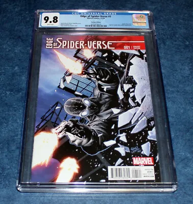 Buy EDGE Of SPIDER-VERSE #1 1:25 GREG LAND SPIDER-MAN NOIR Variant CGC 9.8 2014 NM/M • 197.71£