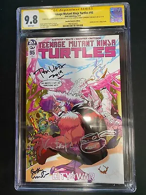 Buy Teenage Mutant Ninja Turtles #95 Incentive Variant CGC 9.8 Signed X3 IDW TMNT • 197.09£