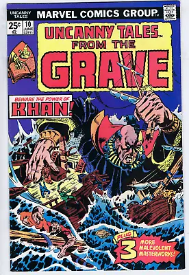 Buy Uncanny Tales From The Grave #10 Marvel 1975 '' Beware The Power Of Khan ! '' • 23.79£