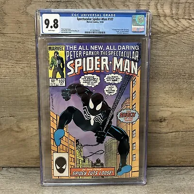 Buy Spectacular Spider-Man Peter Parker #107 CGC 9.8 1985 • 90.88£