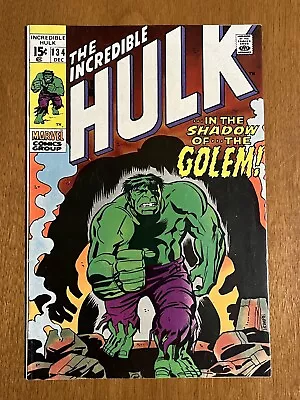 Buy Incredible Hulk #134/Bronze Age Marvel Comic Book/VF- • 30.56£