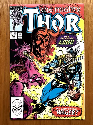 Buy Marvel Comics - The Mighty Thor #401 - Classic Cover - Vs Loki! • 0.99£