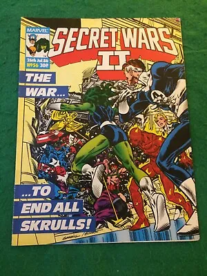 Buy Secret Wars 2 1986 UK Marvel No 56 The Fantastic Four & Avengers Cover • 4£