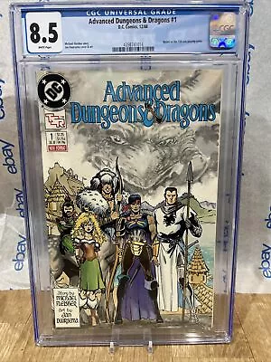 Buy Advanced Dungeons & Dragons #1  CGC 8.5 W Pages 1988 DC 1st D&D TSR Comic • 39.97£