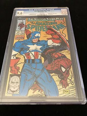 Buy Amazing Spider-Man 323 CGC 9.6 NM+  White Pages Captain America McFarlane Cover • 77.32£