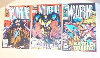 Buy 3 X Comics WOLVERINE #66 - 68  1993 (vol 2)  Marvel Comics VF+ • 8£