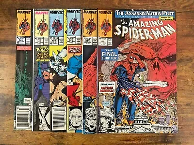 Buy Amazing Spider-Man #320, 321, 322, 323, 324, 325 (1989) Assassin Nation/Capt. Am • 47.31£