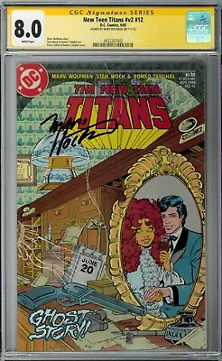 Buy New Teen Titans V2 #12 CGC SS 8.0 (Sep 1985, DC) Signed By Marv Wolfman • 79.95£