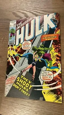 Buy The Incredible Hulk #142 - 2nd Appearance Valkyrie - Marvel Comics - 1971 • 40£