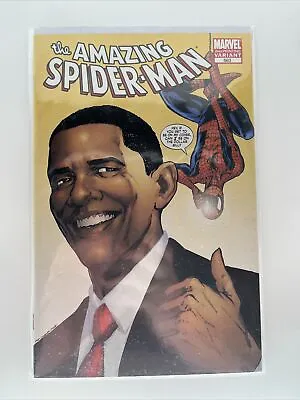 Buy Marvel Comics Amazing Spider-Man #583 2nd Printing Variant Obama • 11.99£