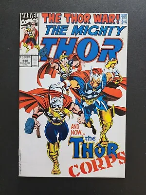 Buy Marvel Comics The Mighty Thor #440 December 1991 1st App Thor Corp (b) • 10.39£
