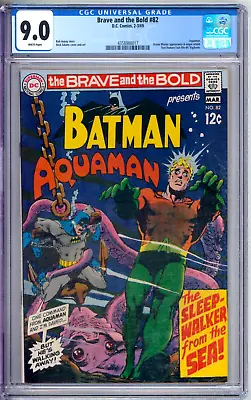 Buy Brave And The Bold 82 CGC Graded 9.0 VF/NM White Pages Neal Adams DC Comics 1969 • 182.42£