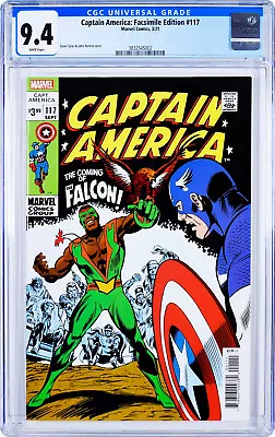 Buy Captain America #117 1st Falcon Facsimile Edition [CGC 9.4] (2021) NM • 39.53£