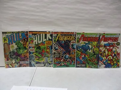 Buy 5 Vintage Marvel Comics With Hulk 195, 196 And Avengers 137, 143, 148 • 12.03£