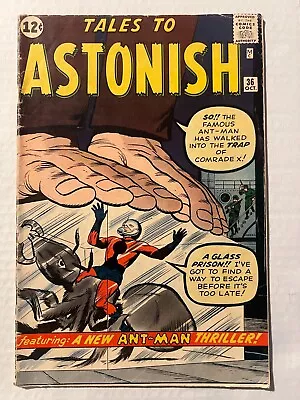 Buy Tales To Astonish #36 1st Comrade X App Ant-man 2nd Jack Kirby Cover & Art 1962 • 280.21£