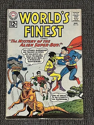 Buy Worlds Finest #124 March 1962 VG Batman And Robin Superman • 15.99£
