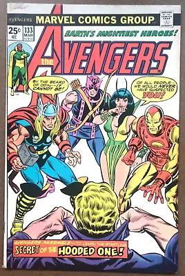 Buy Avengers #133 (fine/vf) 1974 Marvel Comics - Scarlet Witch - Hawkeye - Iron Man • 5.79£