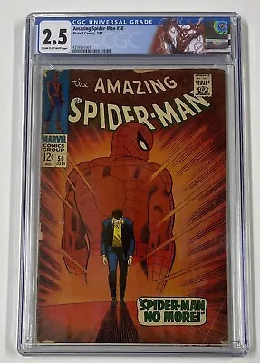 Buy Amazing Spider-man #50. July 1967. Marvel. 2.5 Cgc. Custom Label! 1st Kingpin! • 500£