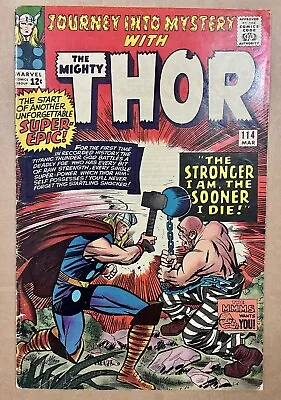 Buy Journey Into Mystery With Thor #114 VG 1965 Jack Kirby  🔑 Absorbing Man 🔑 • 71.24£