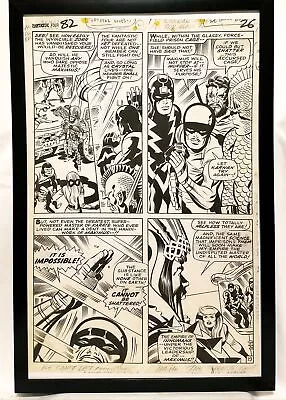 Buy Fantastic Four #82 Pg. 19 By Jack Kirby 11x17 FRAMED Original Art Poster Marvel  • 47.92£