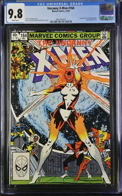 Buy Uncanny X-Men #164, CAROL DANVERS BECOMES BINARY, CGC 9.8 WHITE PAGES!!! • 150.21£