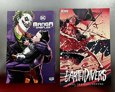 Buy Earthdivers Ashcan 2023 IDW DC Manga Sampler Lot 2 Set Promo Joker Batman • 9.56£