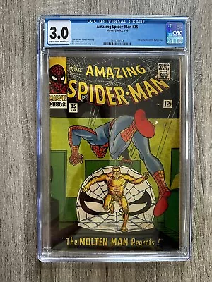 Buy Amazing Spider-man #35 Cgc 3.0 Silver Age Marvel Comics • 55£