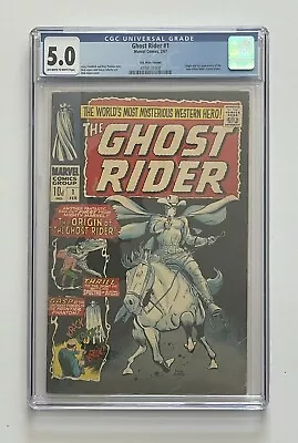 Buy Ghost Rider #1. Feb 1967. Marvel. 5.0 Cgc. 1st Carter Slade! Uk Price Variant • 300£