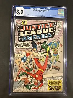 Buy JUSTICE LEAGUE OF AMERICA #5 CGC VF/8.0; White Pg!; 1st App. Doctor Destiny! • 648.30£