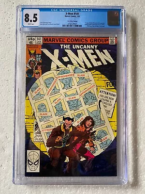 Buy X-Men #141 (1981) 8.5 CGC, 1st App Phoenix II, Avalanche, Destiny And Pyro!!! • 149.99£
