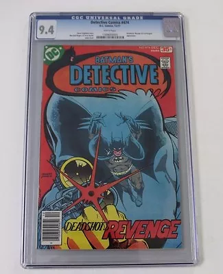 Buy CGC Graded 9.4, Batman Detective 474, 1st Modern Age Deadshot • 162.04£