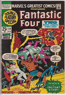 Buy Marvel's Greatest Comics #30 Marvel Comics 1971 VF 8.0 Reprints FF37-38, ST127 • 15.83£