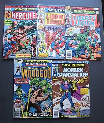 Buy MARVEL PREMIERE Lot Of 5 Comic Books 26 29 30 31 32 Liberty Legion Hercules • 19.99£