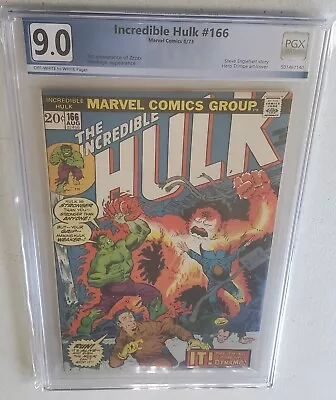 Buy Incredible Hulk #166 (1973) 1st Appearance ZZZAX NOT CGC PGX GRADED 9.0 D • 98.83£