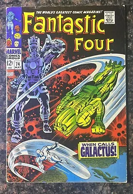 Buy Fantastic Four #74 Galactus And Silver Surfer Marvel Mid Grade Nice Colors • 30.03£