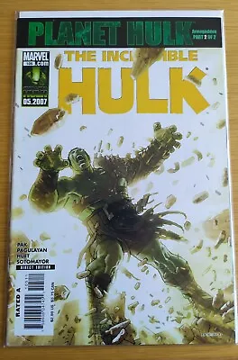 Buy The Incredible Hulk #105 (Vol. 2) 2007 - Marvel - Pak/ Pagulayan - KEY ISSUE 🗝️ • 4£