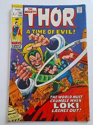 Buy Thor #191 Aug 1971 VGC- 3.5 1st Appearance Of Durok The Demolisher • 6.99£