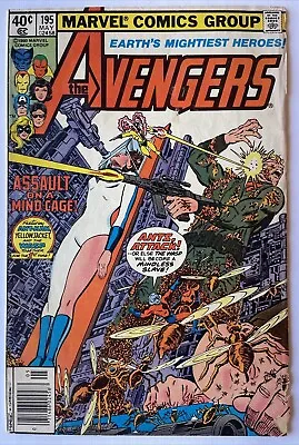 Buy Avengers #195 Newsstand! KEY 1st Cameo Appearance Taskmaster! Perez Art 1980 • 3.95£