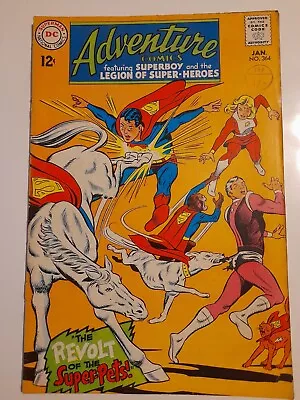 Buy Adventure Comics #364 Jan 1968 Good- 1.8  The Revolt Of The Super-Pets!  • 6.99£